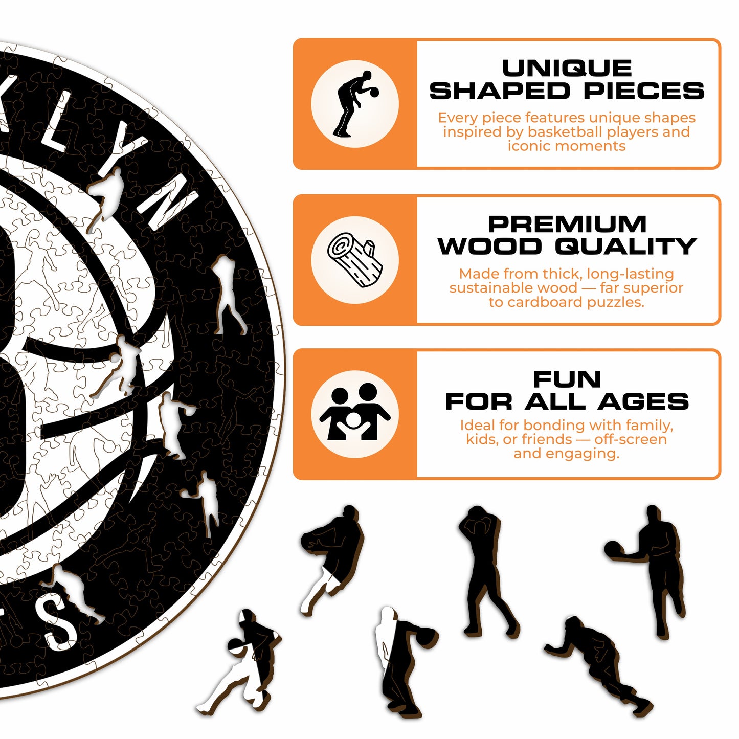 Brooklyn Nets™ - Wooden Puzzle