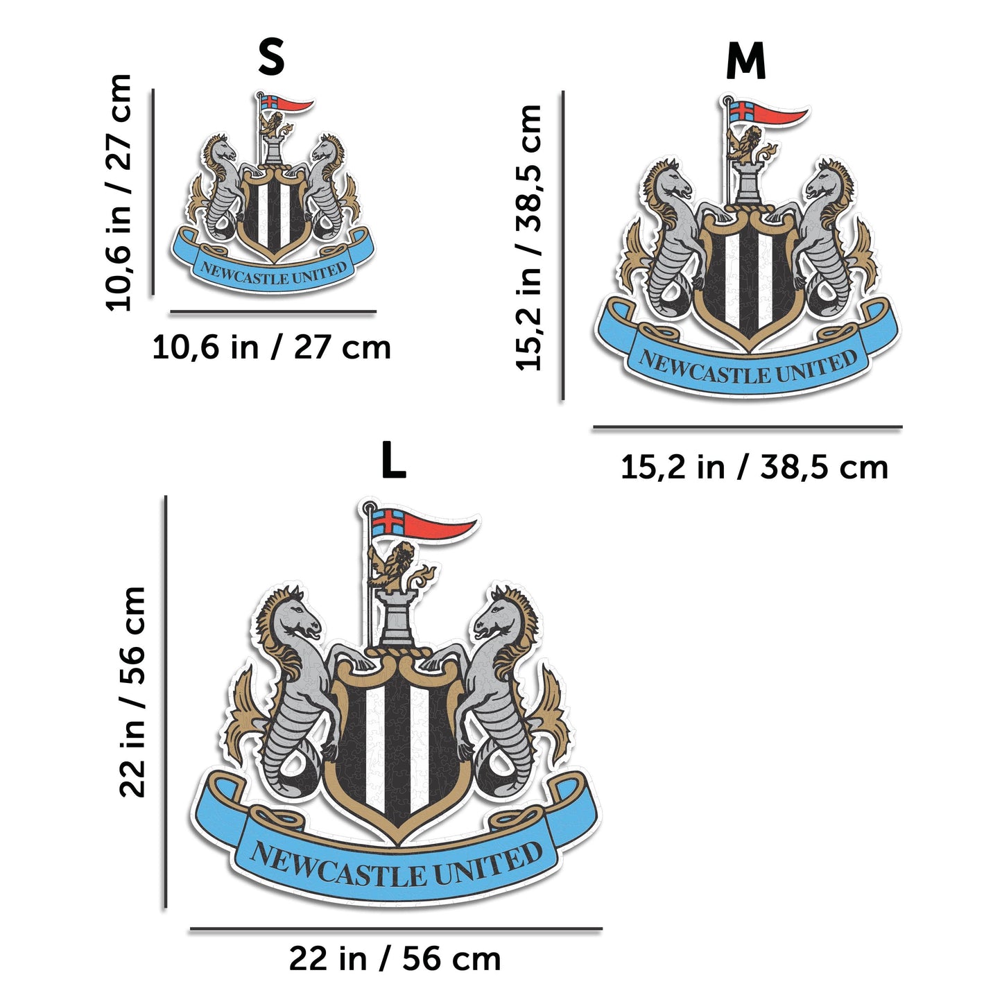 Newcastle United FC® Crest - Wooden Puzzle