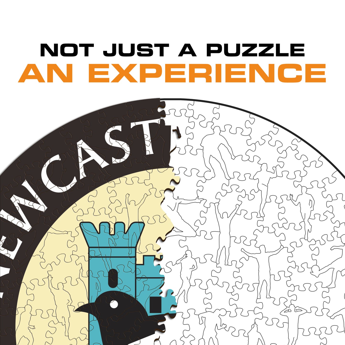 Newcastle United FC® Retro Crest - Wooden Puzzle