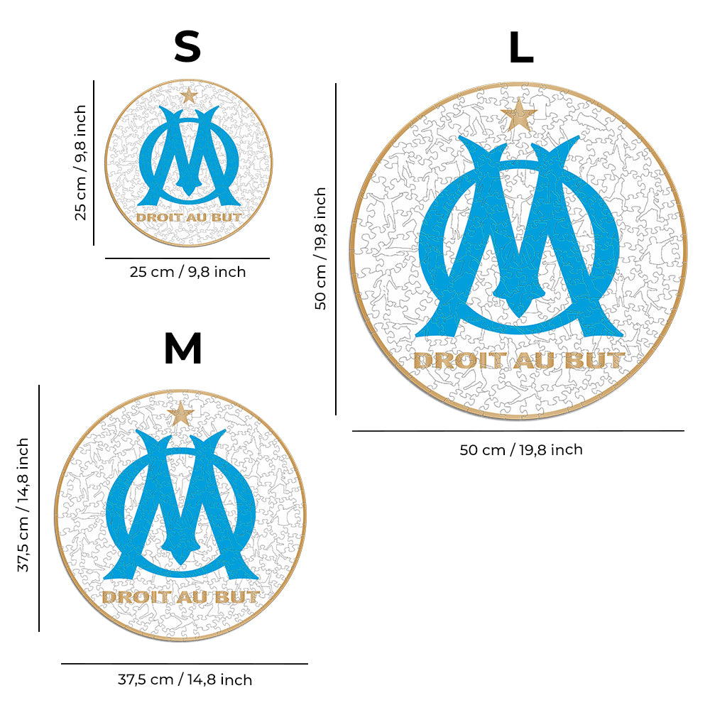 Olympique de Marseille® Crest - Wooden Puzzle