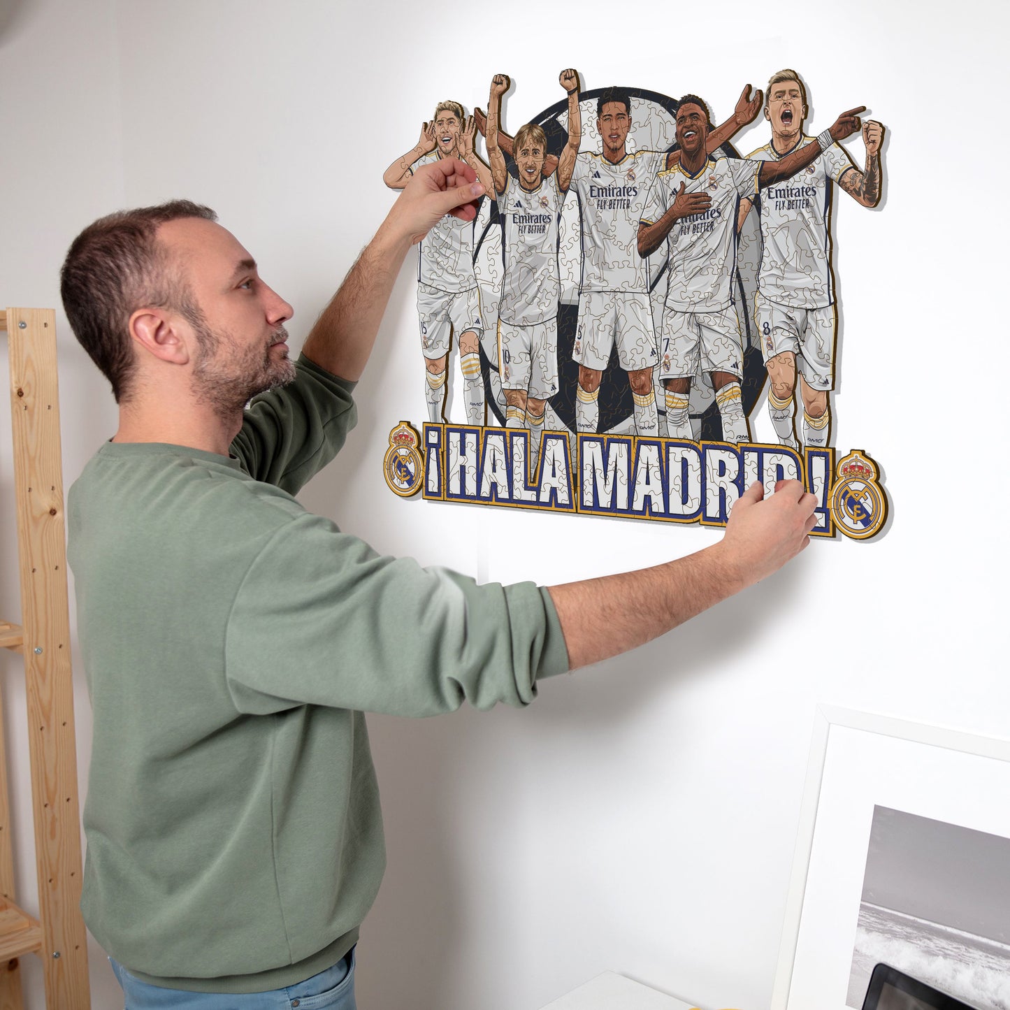 Real Madrid CF® 5 Players - Wooden Puzzle (LIMITED EDITION)