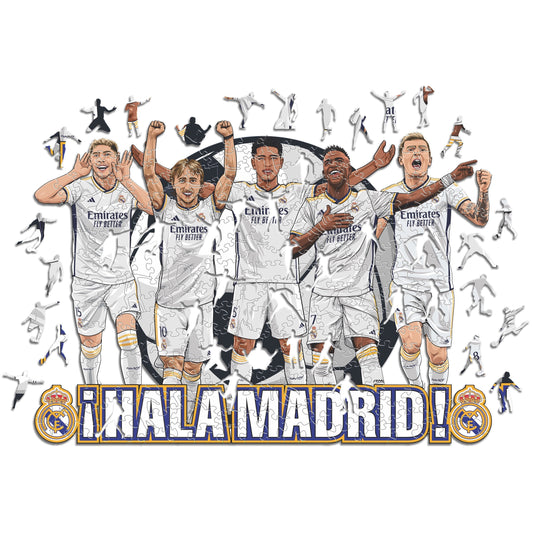 Real Madrid CF® 5 Players - Wooden Puzzle (LIMITED EDITION)