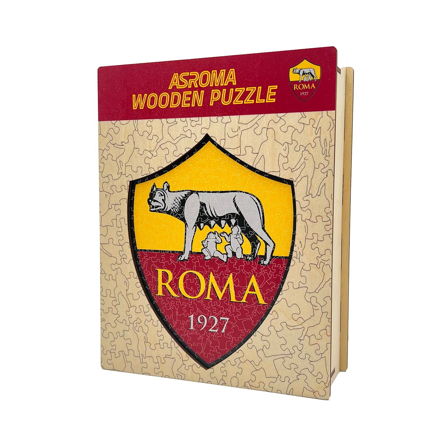 2 PACK AS Roma® Crest + Lupetto - Wooden Puzzle