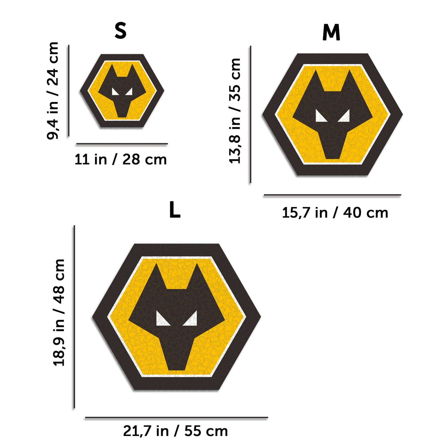 Wolves FC® Logo - Wooden Puzzle