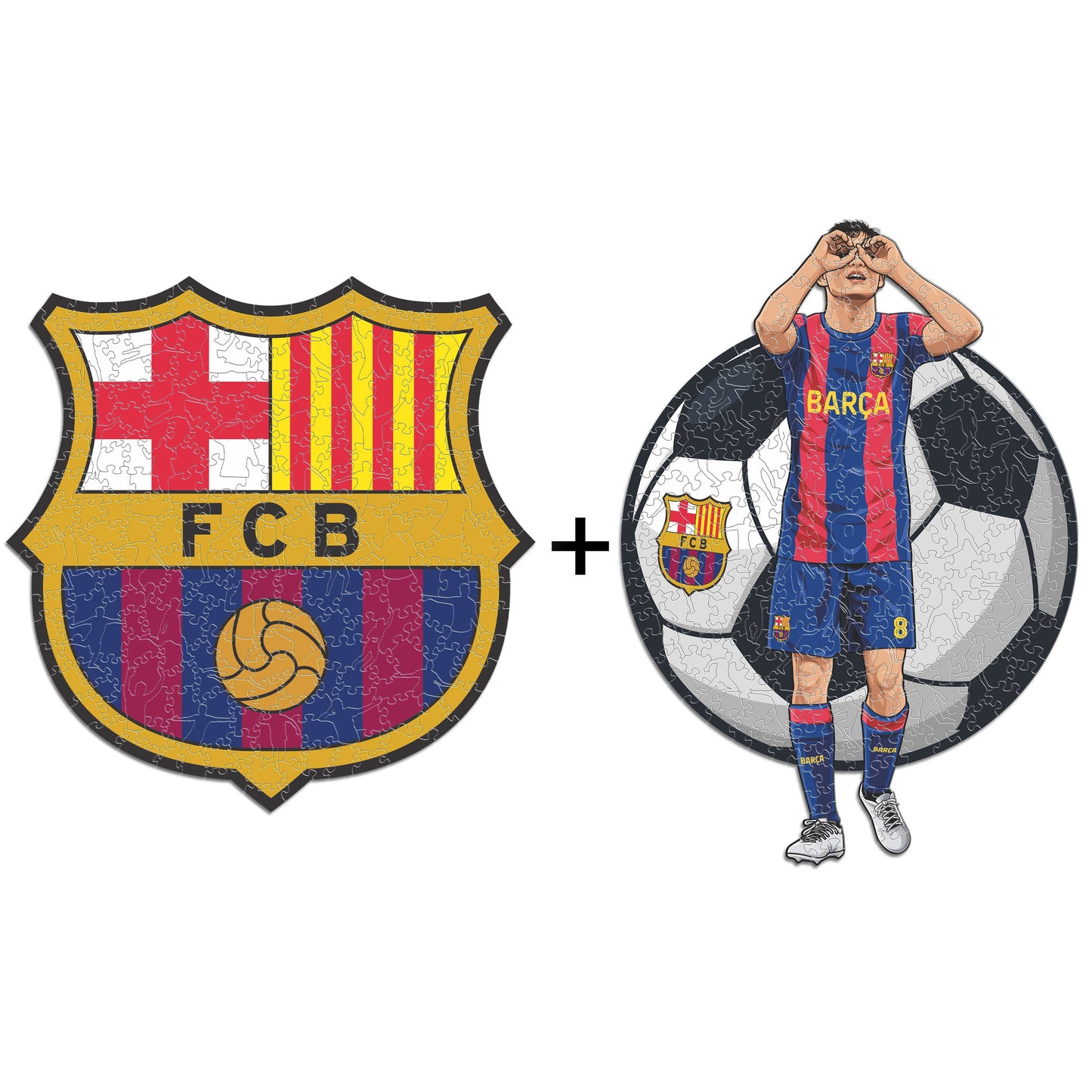 2 PACK FC Barcelona® Crest + Pedri