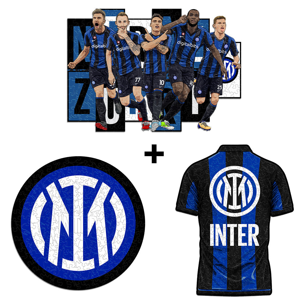 3 PACK FC Inter® Crest + Jersey + 5 Players