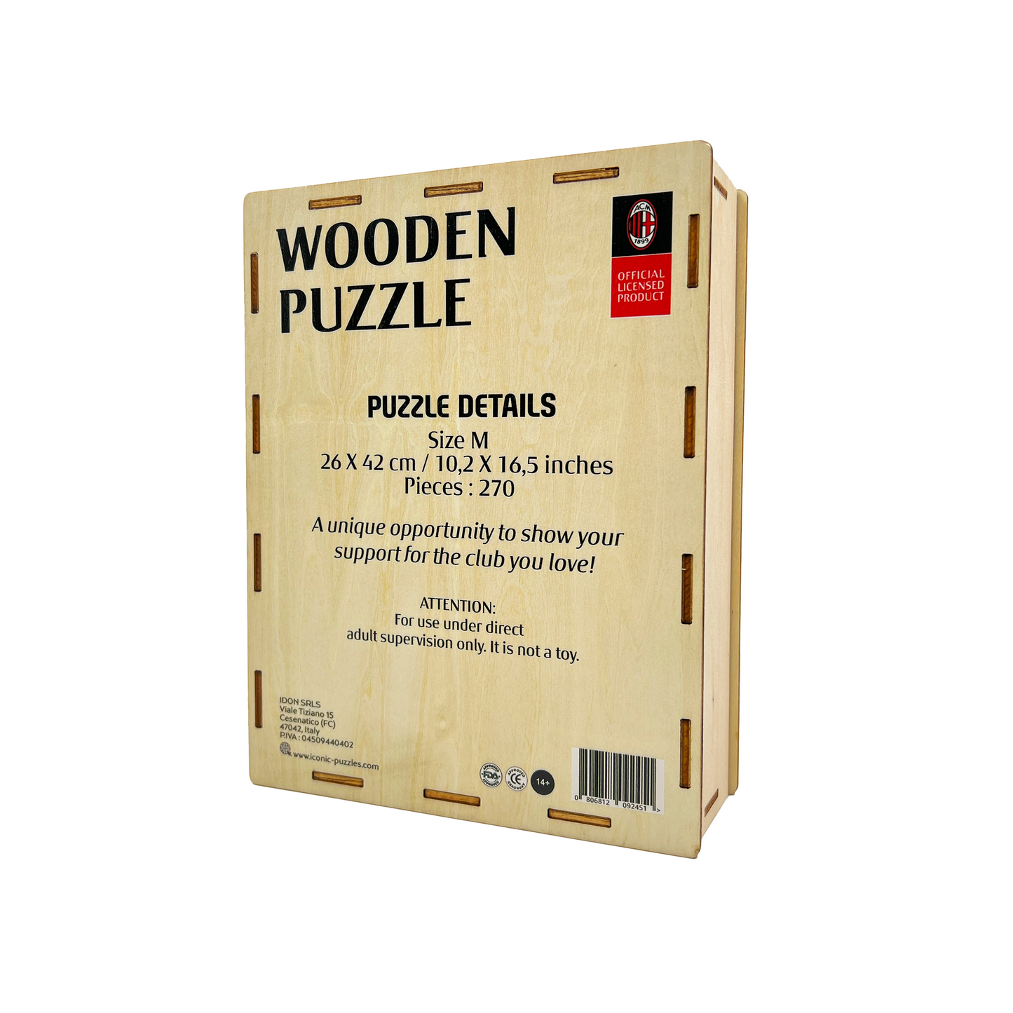 AC Milan® Crest - Wooden Puzzle