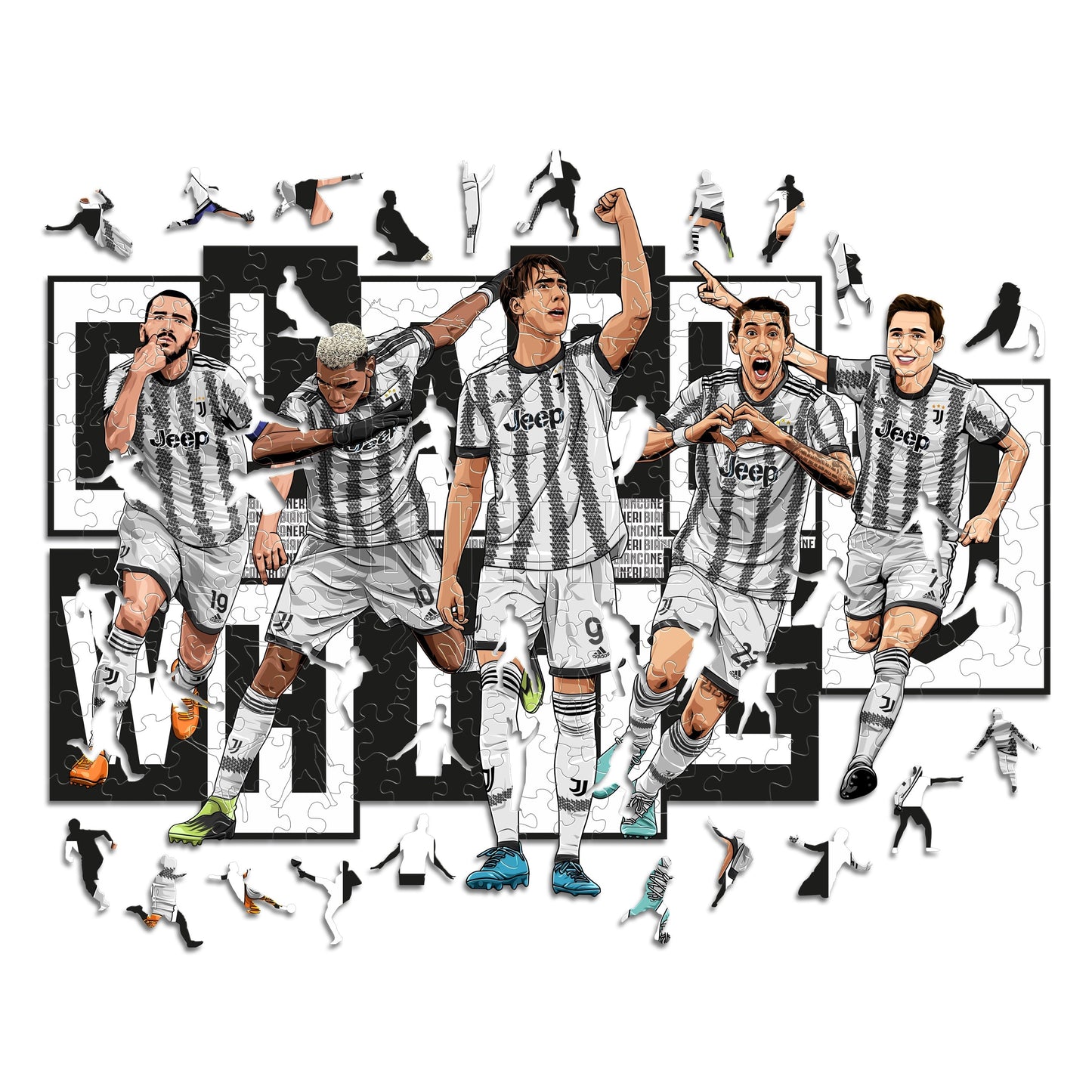 Juventus® 5 Players - Wooden Puzzle (LIMITED EDITION)