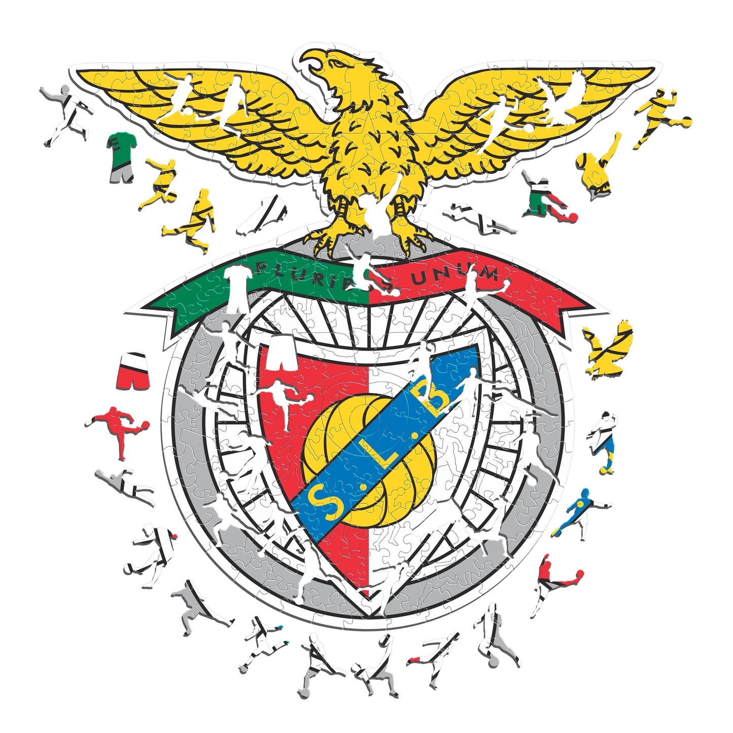 2 PACK SL Benfica® Crest + Eusébio