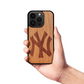 New York Yankees® "NY" Crest - Wooden Phone Case