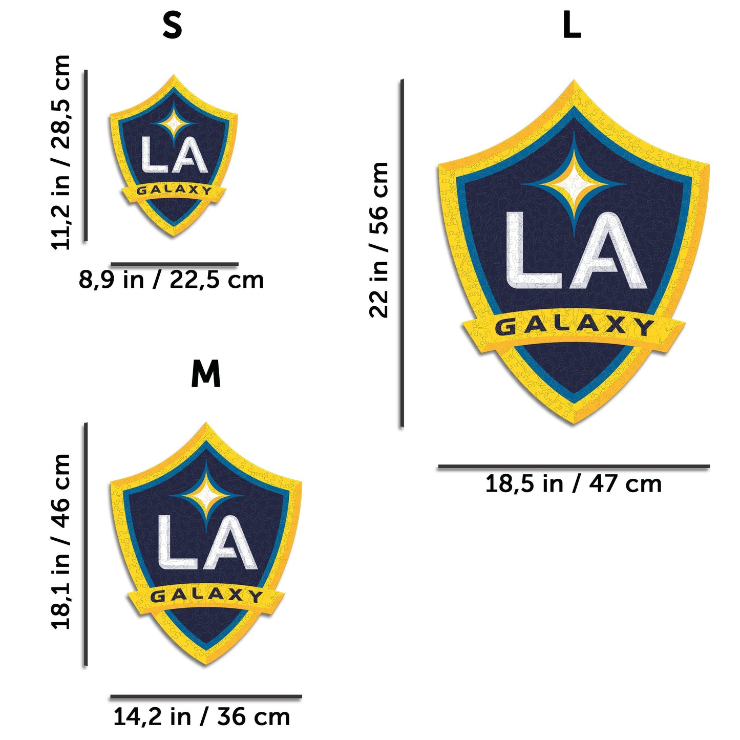 LA Galaxy® Logo - Wooden Puzzle