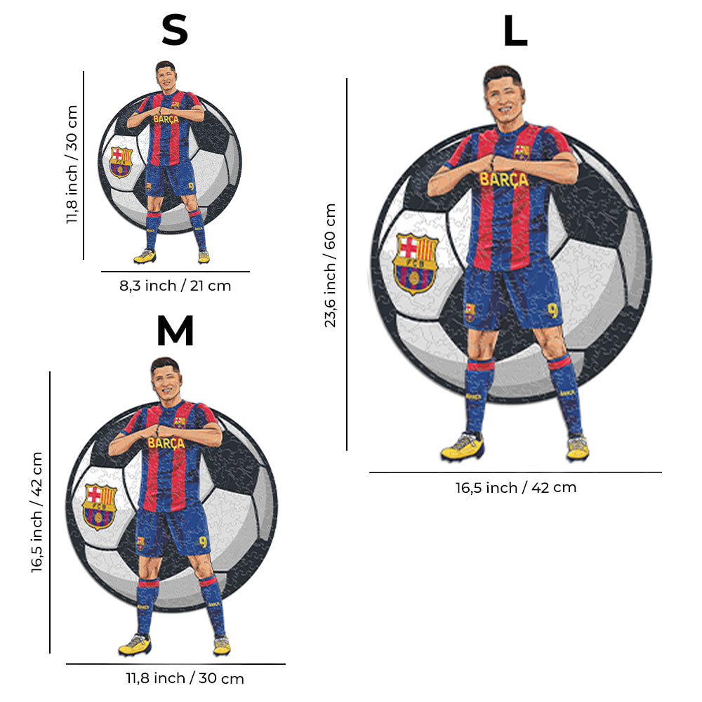 3 PACK FC Barcelona® Crest + Ter Stegen + Lewandowski