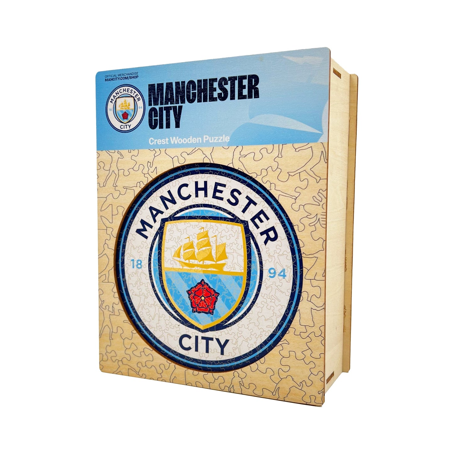4 PACK Manchester City FC® Crest + Haaland + De Bruyne + Foden
