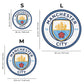 3 PACK Manchester City FC® Crest + De Bruyne + Foden